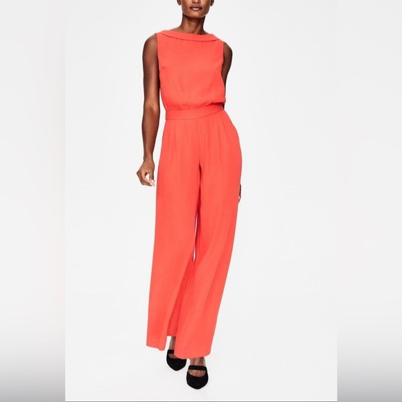 Boden Pants - Boden Sleeveless Clarissa Boat Neck Full Length Jumpsuit